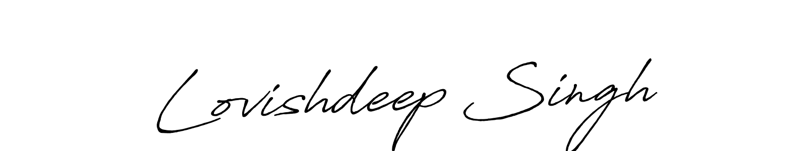 Lovishdeep Singh stylish signature style. Best Handwritten Sign (Antro_Vectra_Bolder) for my name. Handwritten Signature Collection Ideas for my name Lovishdeep Singh. Lovishdeep Singh signature style 7 images and pictures png