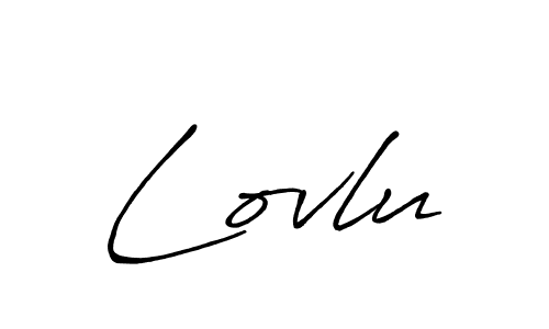 How to make Lovlu name signature. Use Antro_Vectra_Bolder style for creating short signs online. This is the latest handwritten sign. Lovlu signature style 7 images and pictures png