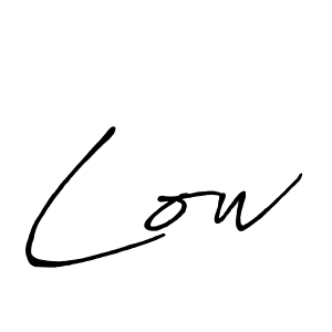 Use a signature maker to create a handwritten signature online. With this signature software, you can design (Antro_Vectra_Bolder) your own signature for name Low. Low signature style 7 images and pictures png