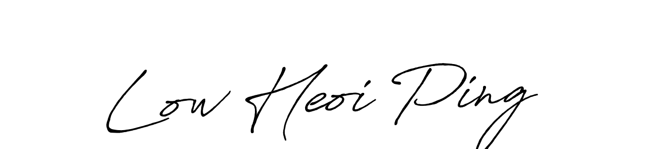 The best way (Antro_Vectra_Bolder) to make a short signature is to pick only two or three words in your name. The name Low Heoi Ping include a total of six letters. For converting this name. Low Heoi Ping signature style 7 images and pictures png