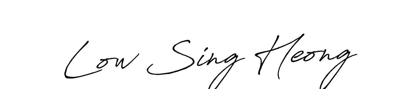 How to Draw Low Sing Heong signature style? Antro_Vectra_Bolder is a latest design signature styles for name Low Sing Heong. Low Sing Heong signature style 7 images and pictures png