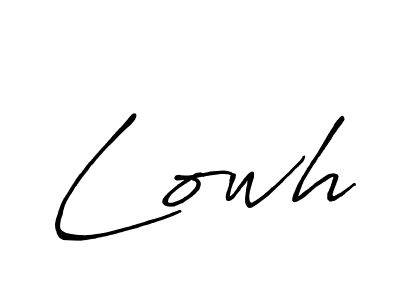 if you are searching for the best signature style for your name Lowh. so please give up your signature search. here we have designed multiple signature styles  using Antro_Vectra_Bolder. Lowh signature style 7 images and pictures png
