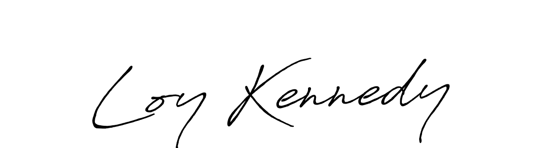 Also we have Loy Kennedy name is the best signature style. Create professional handwritten signature collection using Antro_Vectra_Bolder autograph style. Loy Kennedy signature style 7 images and pictures png