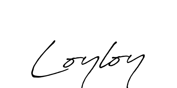 Make a beautiful signature design for name Loyloy. With this signature (Antro_Vectra_Bolder) style, you can create a handwritten signature for free. Loyloy signature style 7 images and pictures png