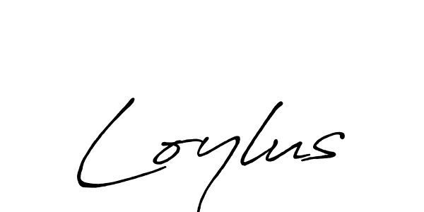 How to make Loylus name signature. Use Antro_Vectra_Bolder style for creating short signs online. This is the latest handwritten sign. Loylus signature style 7 images and pictures png