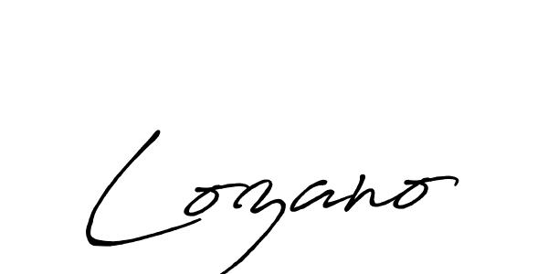 Also we have Lozano name is the best signature style. Create professional handwritten signature collection using Antro_Vectra_Bolder autograph style. Lozano signature style 7 images and pictures png