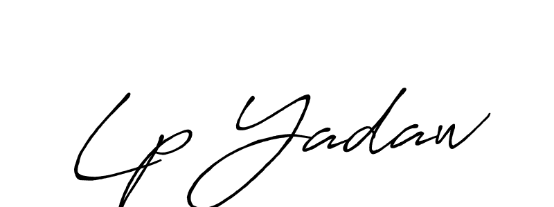 Design your own signature with our free online signature maker. With this signature software, you can create a handwritten (Antro_Vectra_Bolder) signature for name Lp Yadaw. Lp Yadaw signature style 7 images and pictures png