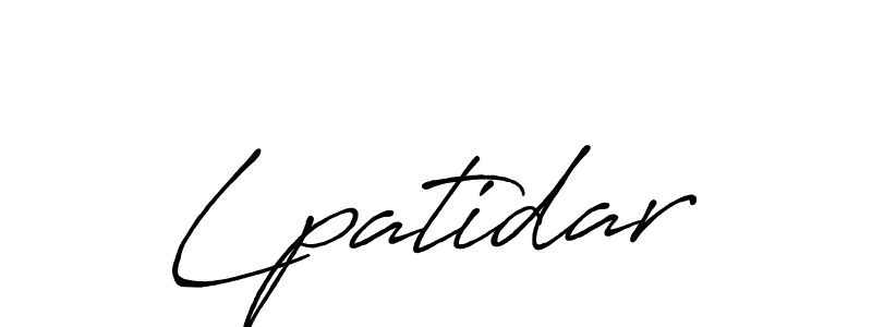 Lpatidar stylish signature style. Best Handwritten Sign (Antro_Vectra_Bolder) for my name. Handwritten Signature Collection Ideas for my name Lpatidar. Lpatidar signature style 7 images and pictures png