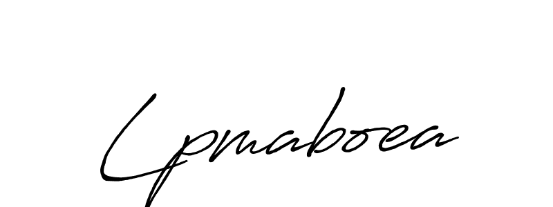 Make a beautiful signature design for name Lpmaboea. With this signature (Antro_Vectra_Bolder) style, you can create a handwritten signature for free. Lpmaboea signature style 7 images and pictures png