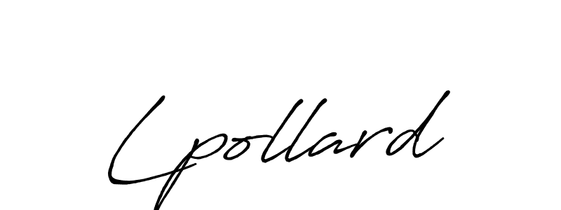 Design your own signature with our free online signature maker. With this signature software, you can create a handwritten (Antro_Vectra_Bolder) signature for name Lpollard. Lpollard signature style 7 images and pictures png