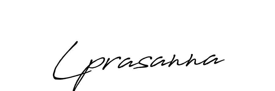 Create a beautiful signature design for name Lprasanna. With this signature (Antro_Vectra_Bolder) fonts, you can make a handwritten signature for free. Lprasanna signature style 7 images and pictures png