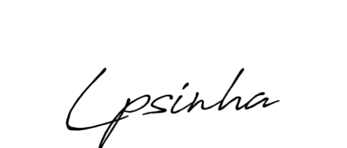 It looks lik you need a new signature style for name Lpsinha. Design unique handwritten (Antro_Vectra_Bolder) signature with our free signature maker in just a few clicks. Lpsinha signature style 7 images and pictures png