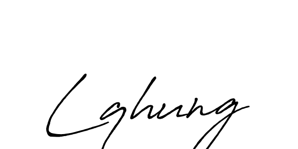 How to make Lqhung signature? Antro_Vectra_Bolder is a professional autograph style. Create handwritten signature for Lqhung name. Lqhung signature style 7 images and pictures png