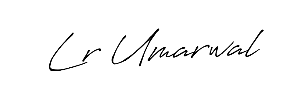 How to make Lr Umarwal name signature. Use Antro_Vectra_Bolder style for creating short signs online. This is the latest handwritten sign. Lr Umarwal signature style 7 images and pictures png