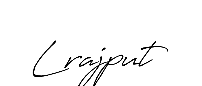 Design your own signature with our free online signature maker. With this signature software, you can create a handwritten (Antro_Vectra_Bolder) signature for name Lrajput. Lrajput signature style 7 images and pictures png