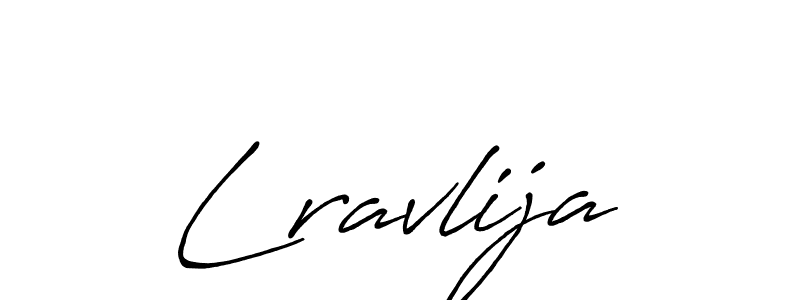 Create a beautiful signature design for name Lravlija. With this signature (Antro_Vectra_Bolder) fonts, you can make a handwritten signature for free. Lravlija signature style 7 images and pictures png