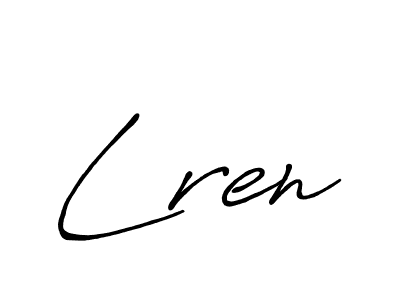 Also we have Lren name is the best signature style. Create professional handwritten signature collection using Antro_Vectra_Bolder autograph style. Lren signature style 7 images and pictures png