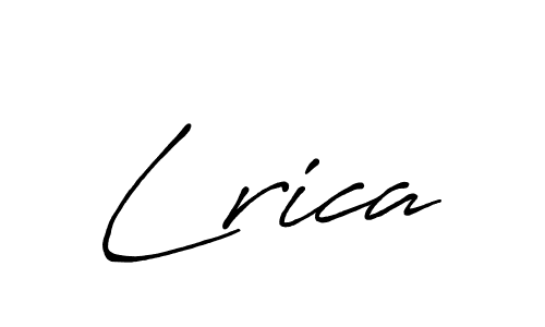 The best way (Antro_Vectra_Bolder) to make a short signature is to pick only two or three words in your name. The name Lrica include a total of six letters. For converting this name. Lrica signature style 7 images and pictures png
