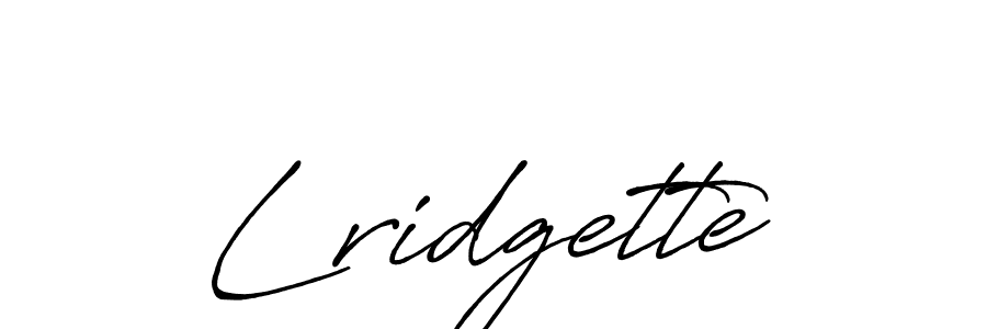 It looks lik you need a new signature style for name Lridgette. Design unique handwritten (Antro_Vectra_Bolder) signature with our free signature maker in just a few clicks. Lridgette signature style 7 images and pictures png