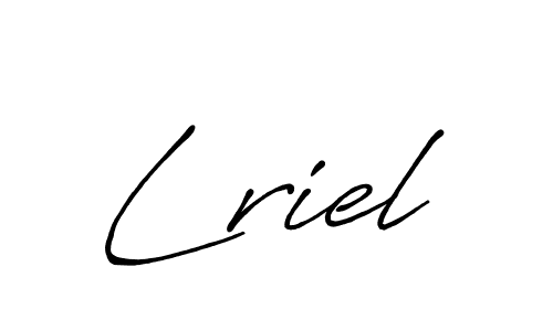 Design your own signature with our free online signature maker. With this signature software, you can create a handwritten (Antro_Vectra_Bolder) signature for name Lriel. Lriel signature style 7 images and pictures png