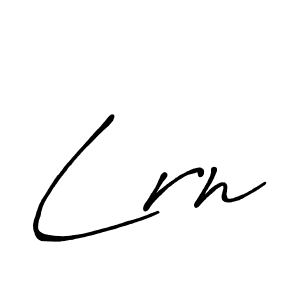 Create a beautiful signature design for name Lrn. With this signature (Antro_Vectra_Bolder) fonts, you can make a handwritten signature for free. Lrn signature style 7 images and pictures png