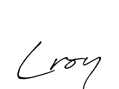 How to make Lroy signature? Antro_Vectra_Bolder is a professional autograph style. Create handwritten signature for Lroy name. Lroy signature style 7 images and pictures png