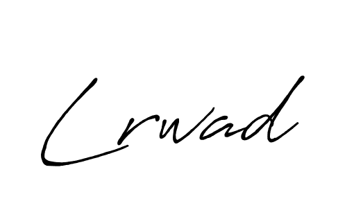 The best way (Antro_Vectra_Bolder) to make a short signature is to pick only two or three words in your name. The name Lrwad include a total of six letters. For converting this name. Lrwad signature style 7 images and pictures png