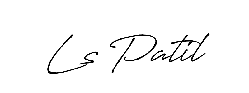 Create a beautiful signature design for name Ls Patil. With this signature (Antro_Vectra_Bolder) fonts, you can make a handwritten signature for free. Ls Patil signature style 7 images and pictures png