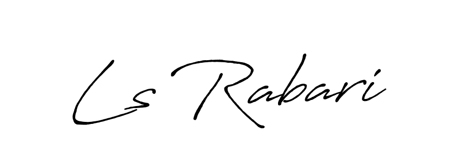 Make a beautiful signature design for name Ls Rabari. Use this online signature maker to create a handwritten signature for free. Ls Rabari signature style 7 images and pictures png