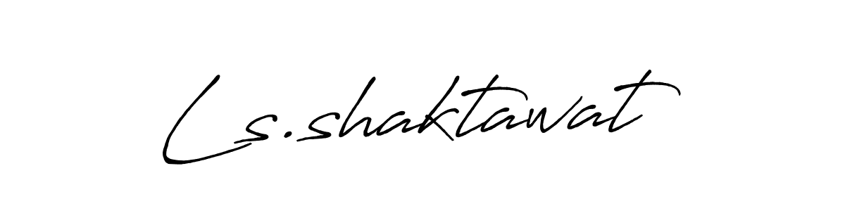 Create a beautiful signature design for name Ls.shaktawat. With this signature (Antro_Vectra_Bolder) fonts, you can make a handwritten signature for free. Ls.shaktawat signature style 7 images and pictures png