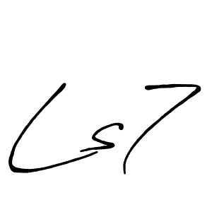How to make Ls7 name signature. Use Antro_Vectra_Bolder style for creating short signs online. This is the latest handwritten sign. Ls7 signature style 7 images and pictures png