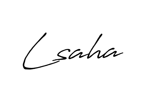 Make a beautiful signature design for name Lsaha. Use this online signature maker to create a handwritten signature for free. Lsaha signature style 7 images and pictures png