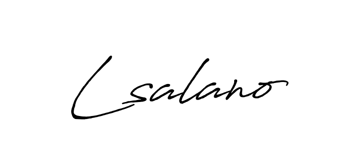 Also You can easily find your signature by using the search form. We will create Lsalano name handwritten signature images for you free of cost using Antro_Vectra_Bolder sign style. Lsalano signature style 7 images and pictures png