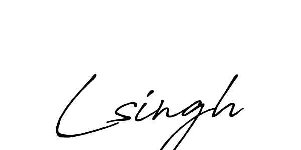 Best and Professional Signature Style for Lsingh. Antro_Vectra_Bolder Best Signature Style Collection. Lsingh signature style 7 images and pictures png