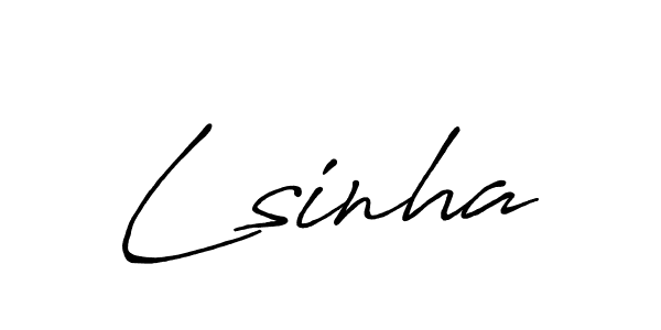 Make a beautiful signature design for name Lsinha. Use this online signature maker to create a handwritten signature for free. Lsinha signature style 7 images and pictures png