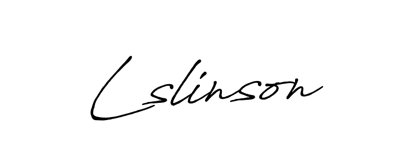 Make a beautiful signature design for name Lslinson. With this signature (Antro_Vectra_Bolder) style, you can create a handwritten signature for free. Lslinson signature style 7 images and pictures png