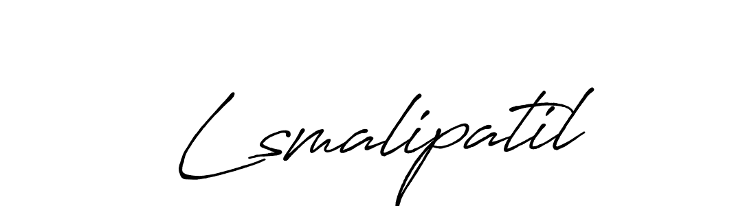 Similarly Antro_Vectra_Bolder is the best handwritten signature design. Signature creator online .You can use it as an online autograph creator for name Lsmalipatil. Lsmalipatil signature style 7 images and pictures png