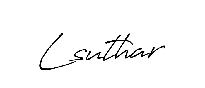 Once you've used our free online signature maker to create your best signature Antro_Vectra_Bolder style, it's time to enjoy all of the benefits that Lsuthar name signing documents. Lsuthar signature style 7 images and pictures png