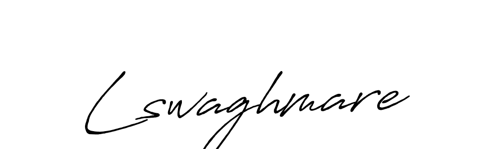 Use a signature maker to create a handwritten signature online. With this signature software, you can design (Antro_Vectra_Bolder) your own signature for name Lswaghmare. Lswaghmare signature style 7 images and pictures png