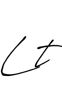 How to make Lt signature? Antro_Vectra_Bolder is a professional autograph style. Create handwritten signature for Lt name. Lt signature style 7 images and pictures png