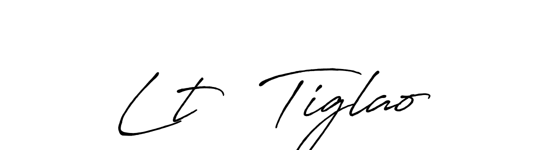 How to make Lt   Tiglao name signature. Use Antro_Vectra_Bolder style for creating short signs online. This is the latest handwritten sign. Lt   Tiglao signature style 7 images and pictures png