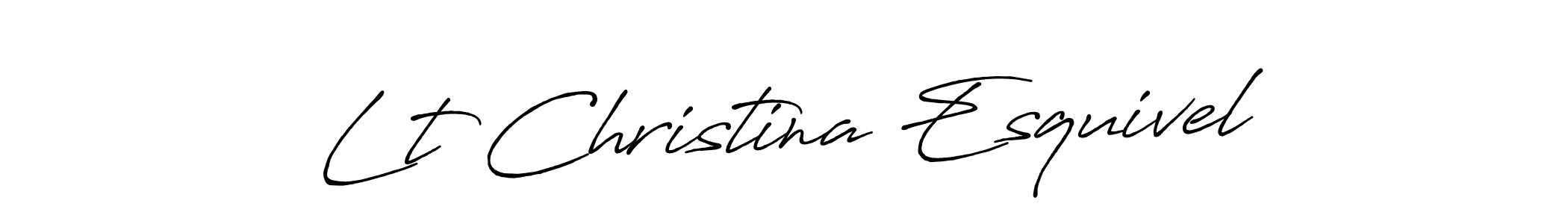 Make a short Lt Christina Esquivel signature style. Manage your documents anywhere anytime using Antro_Vectra_Bolder. Create and add eSignatures, submit forms, share and send files easily. Lt Christina Esquivel signature style 7 images and pictures png