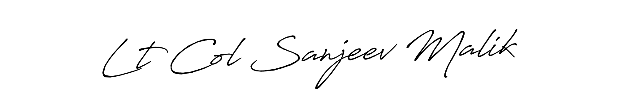 if you are searching for the best signature style for your name Lt Col Sanjeev Malik. so please give up your signature search. here we have designed multiple signature styles  using Antro_Vectra_Bolder. Lt Col Sanjeev Malik signature style 7 images and pictures png
