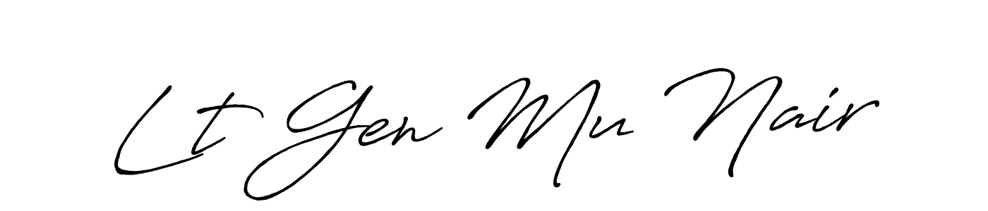 Best and Professional Signature Style for Lt Gen Mu Nair. Antro_Vectra_Bolder Best Signature Style Collection. Lt Gen Mu Nair signature style 7 images and pictures png