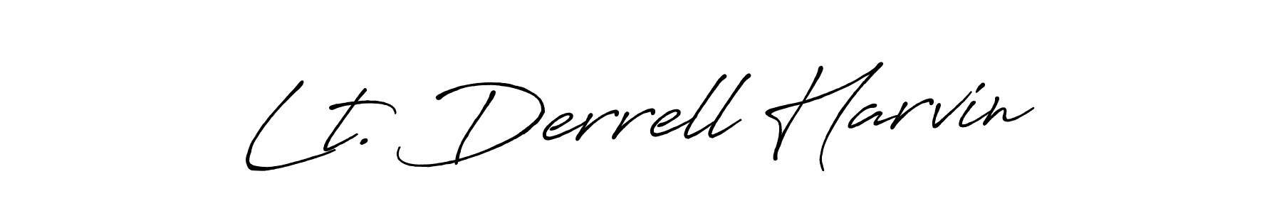 Also You can easily find your signature by using the search form. We will create Lt. Derrell Harvin name handwritten signature images for you free of cost using Antro_Vectra_Bolder sign style. Lt. Derrell Harvin signature style 7 images and pictures png