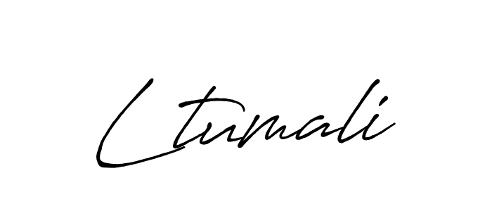 if you are searching for the best signature style for your name Ltumali. so please give up your signature search. here we have designed multiple signature styles  using Antro_Vectra_Bolder. Ltumali signature style 7 images and pictures png