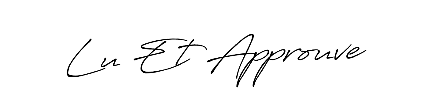 How to Draw Lu Et Approuve signature style? Antro_Vectra_Bolder is a latest design signature styles for name Lu Et Approuve. Lu Et Approuve signature style 7 images and pictures png