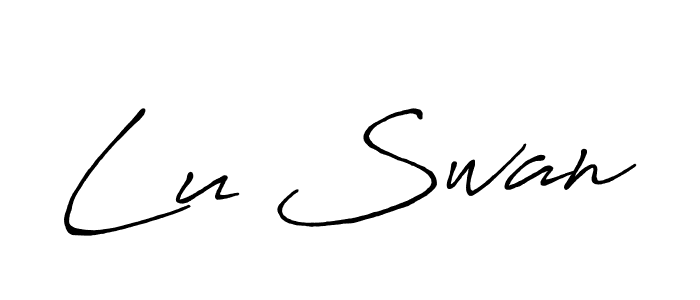 Similarly Antro_Vectra_Bolder is the best handwritten signature design. Signature creator online .You can use it as an online autograph creator for name Lu Swan. Lu Swan signature style 7 images and pictures png
