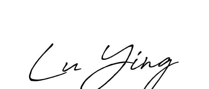 Similarly Antro_Vectra_Bolder is the best handwritten signature design. Signature creator online .You can use it as an online autograph creator for name Lu Ying. Lu Ying signature style 7 images and pictures png