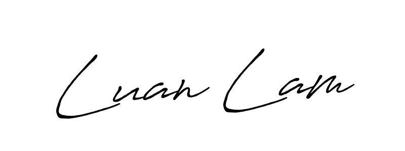 Antro_Vectra_Bolder is a professional signature style that is perfect for those who want to add a touch of class to their signature. It is also a great choice for those who want to make their signature more unique. Get Luan Lam name to fancy signature for free. Luan Lam signature style 7 images and pictures png